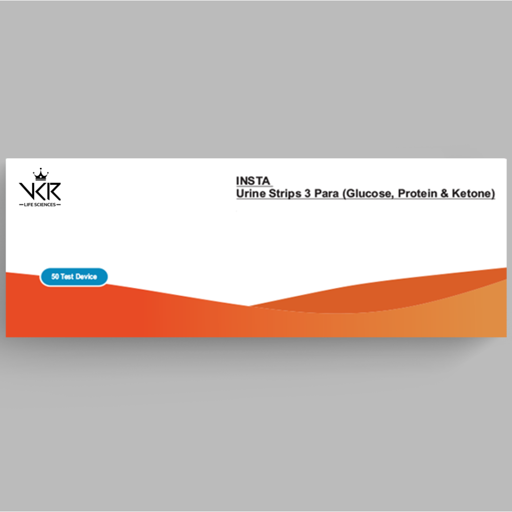 Urine Strips 3 Para (Glucose, Protein & Ketone)-R2